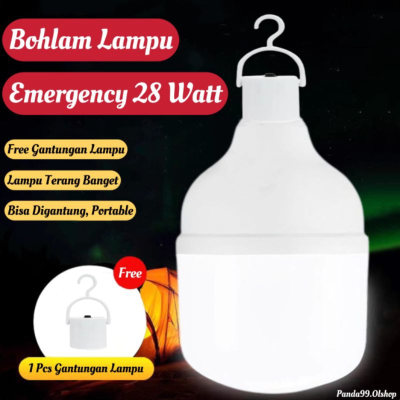 Bohlan Lampu Ajaib 28 Watt Jumbo Tetap Nyala Lama Walau Listrik Mati / Lampu Emergency 28 Watt / Len