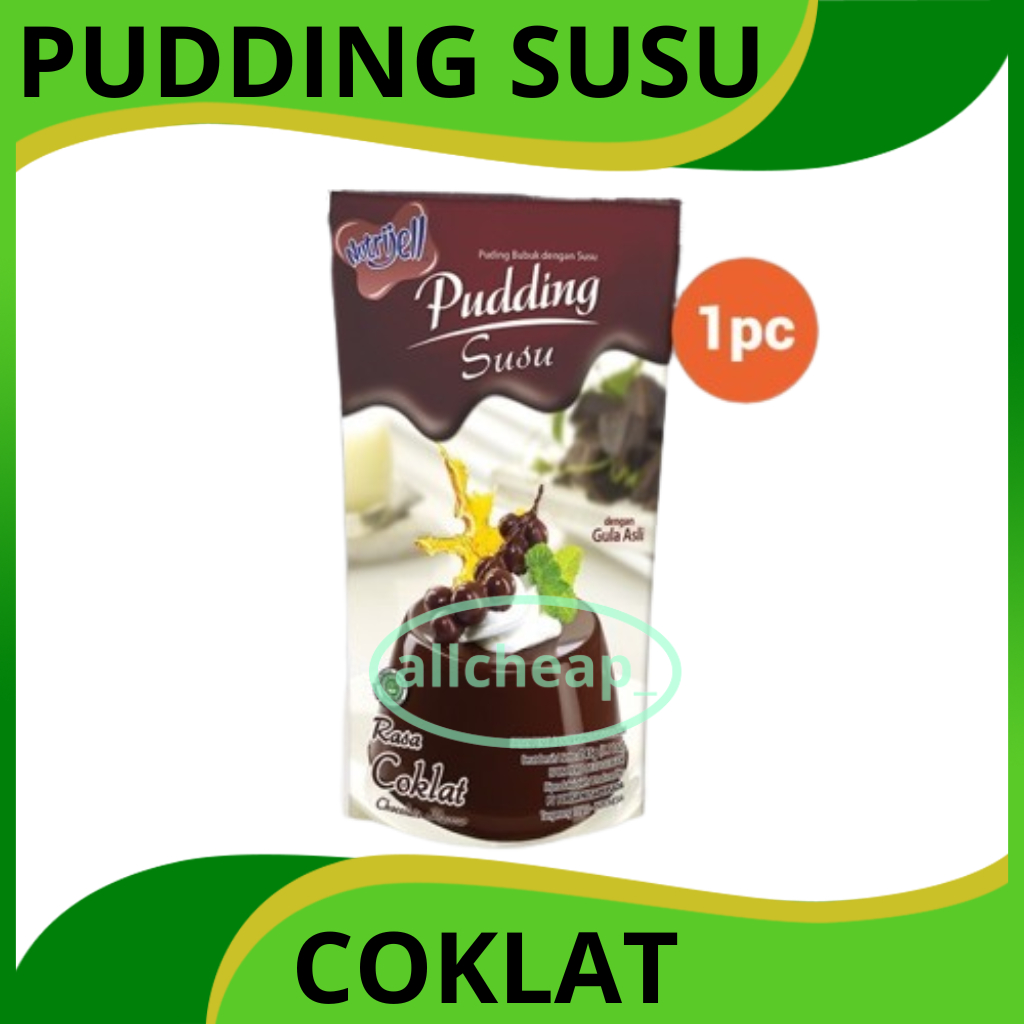 

nutrijel PUDING susu rasa COKLAT chocolate flavour 145gr (5.11oz)