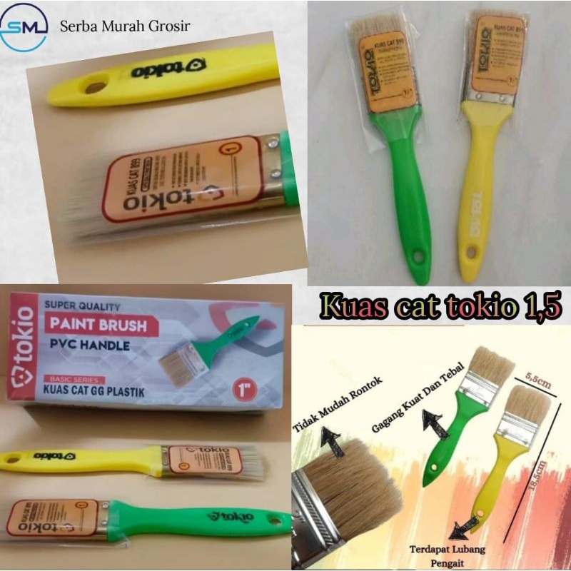

kuas Cat Gagang Plastik/Kuas Serbaguna/Kuas Multifungsi/Kuas Cat Tokio