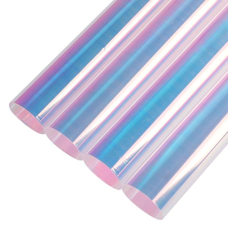 

Hologram Flower Wrapping Paper Waterproof Paper Kertas Hologram Bening Buket Bunga Korean Wrapping Florist Material Hand Bouquet