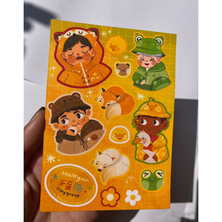 

Haikyuu Inarizakids Glitter Sticker