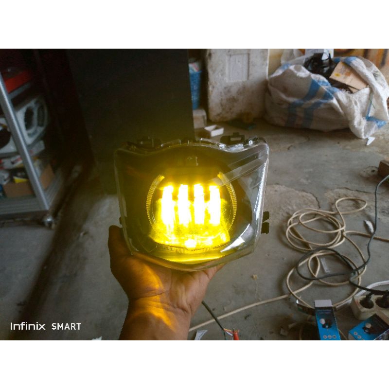 lampu depan biled daymaker beat karbu. 2007_2010