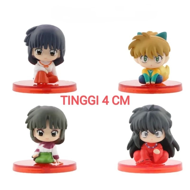 Action Figure Anime Inuyasha Kagome Hirugashi Sango Set Isi 4 Pcs
