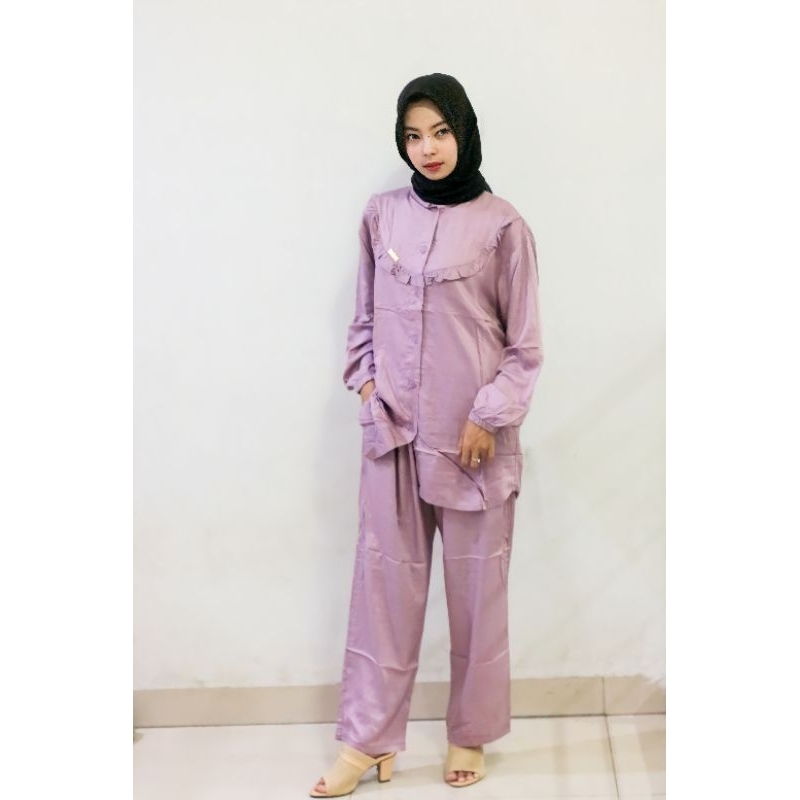 SETCEL RAYON TWILL PREMIUM | SETCEL BUSUI | SETCEL WANITA | SETCEL MURAH | SETELAN CELANA | SETELAN 