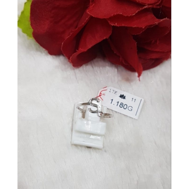 Cincin emas 75 huruf S