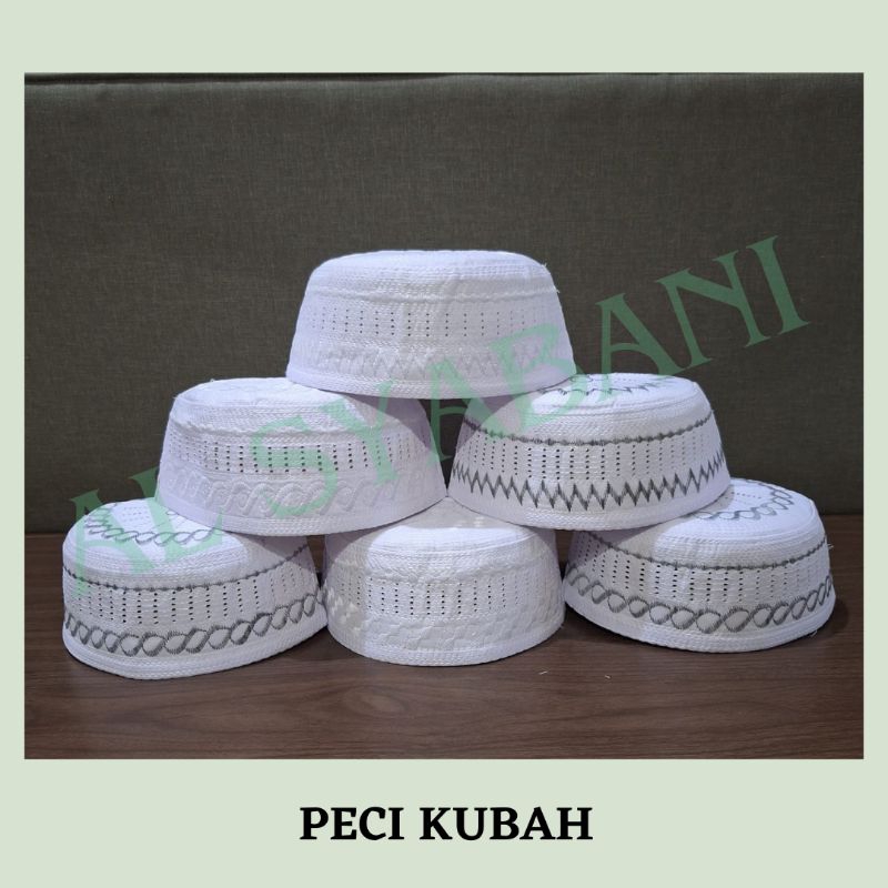 PECI KUBAH/ PECI HAJI/ PECI PUTIH PENDEK/ DEWASA