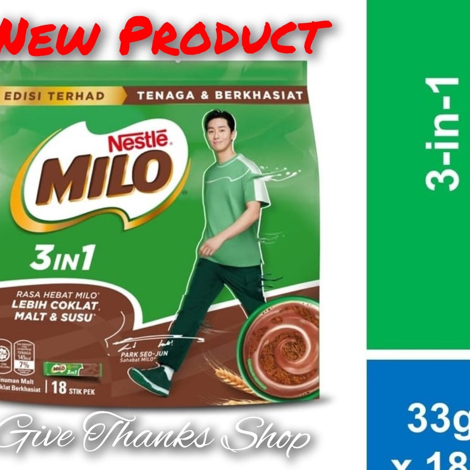 

DiSkon Milo 3 in 1 sachet Malaysia 18 pack