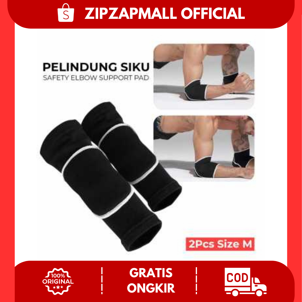 Pelindung Siku Safety Elbow Support Pad 2PCS Size M / Pelindung Penyangga Penahan Pengaman Deker Dec