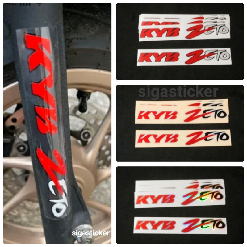 STICKER SHOCK DEPAN KYB ZETO CUTTING