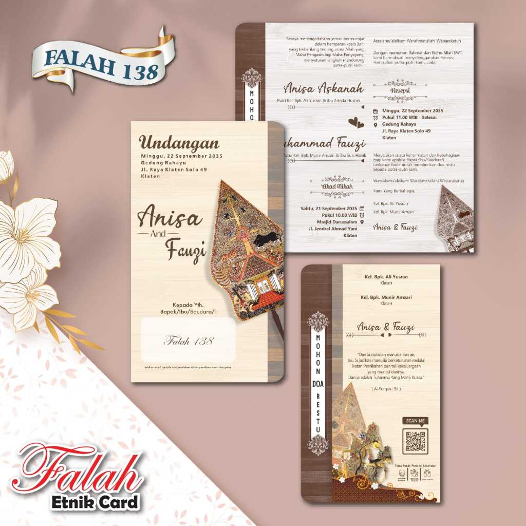 Cetak Undangan Sehari Jadi Ecer | Falah 135