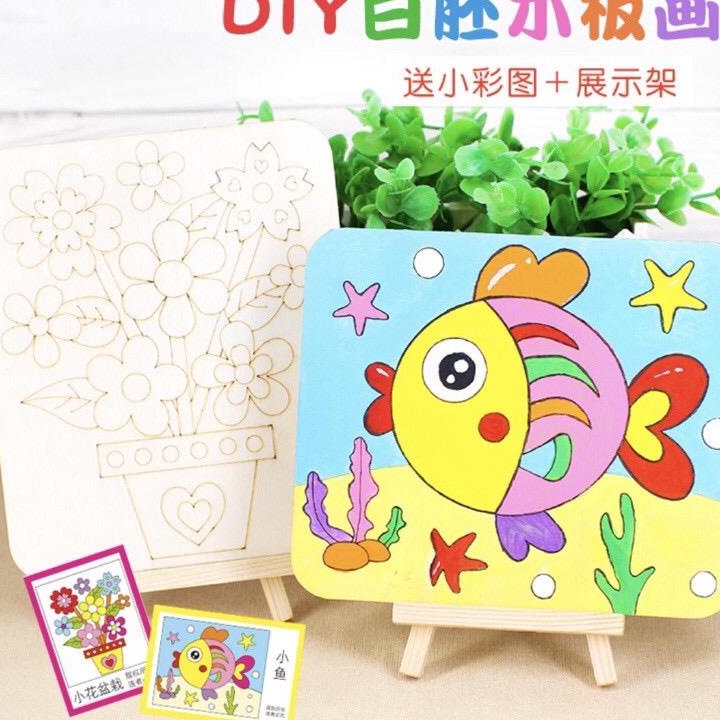 

Stok Banyak DIY PAPAN KAYU WARNA Mewarnai Art Craf Prakarya anak