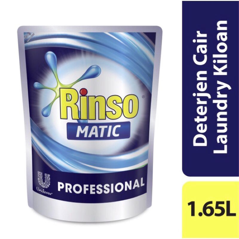 Rinso Matic Cair 1,65L, Detergen Cair, Detergen Laundry, Rinso Cair