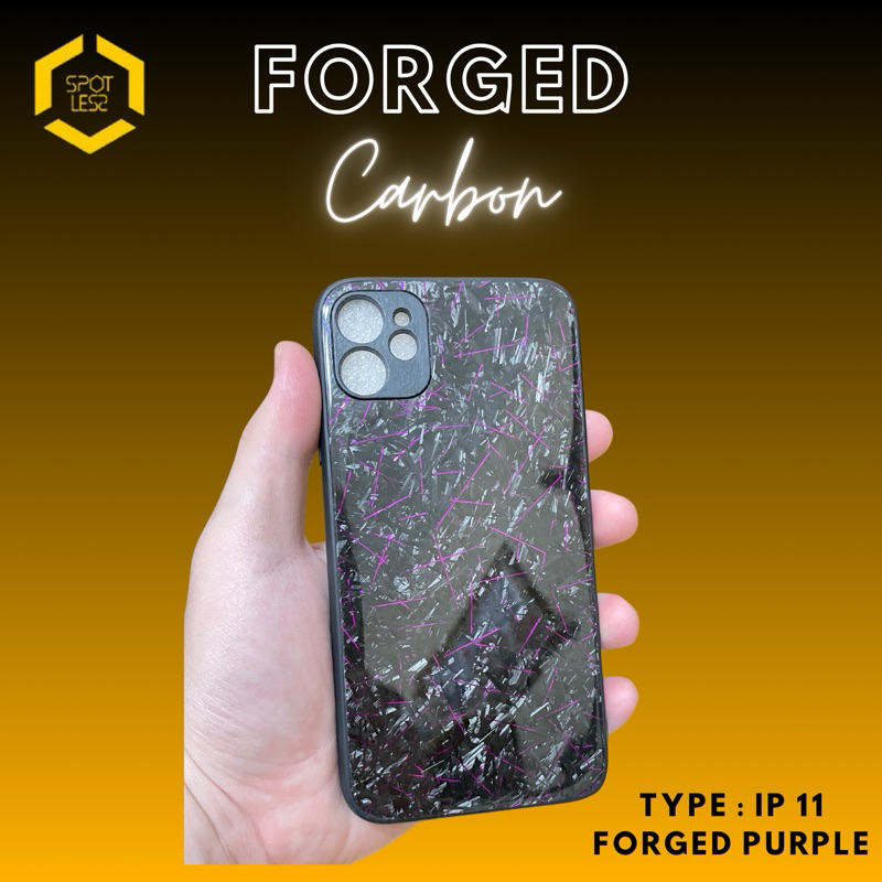 Case Iphone 11 Purple Metallic Forged Carbon