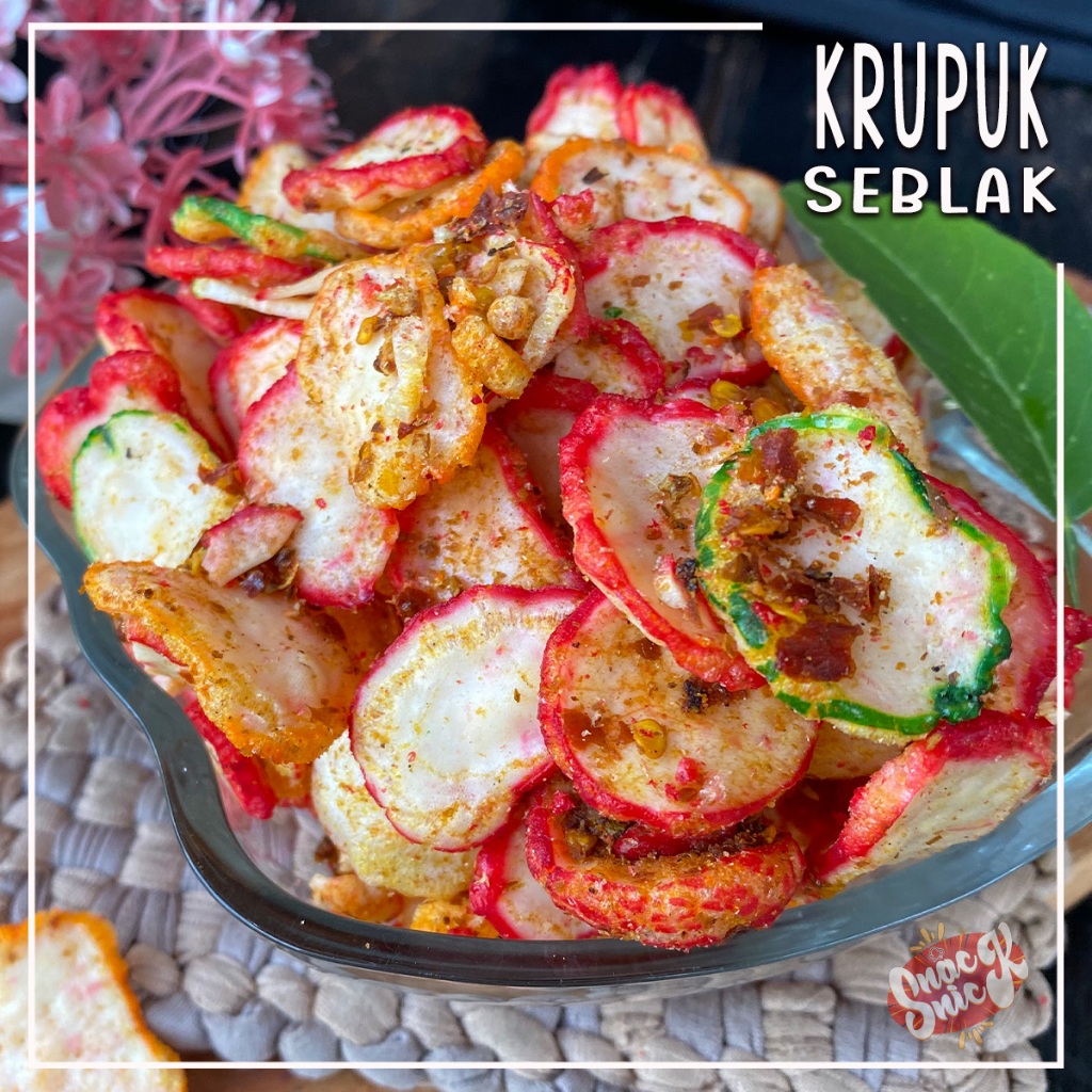 

seblak kering pedas krupuk seblak pedas kemplang 250 gram