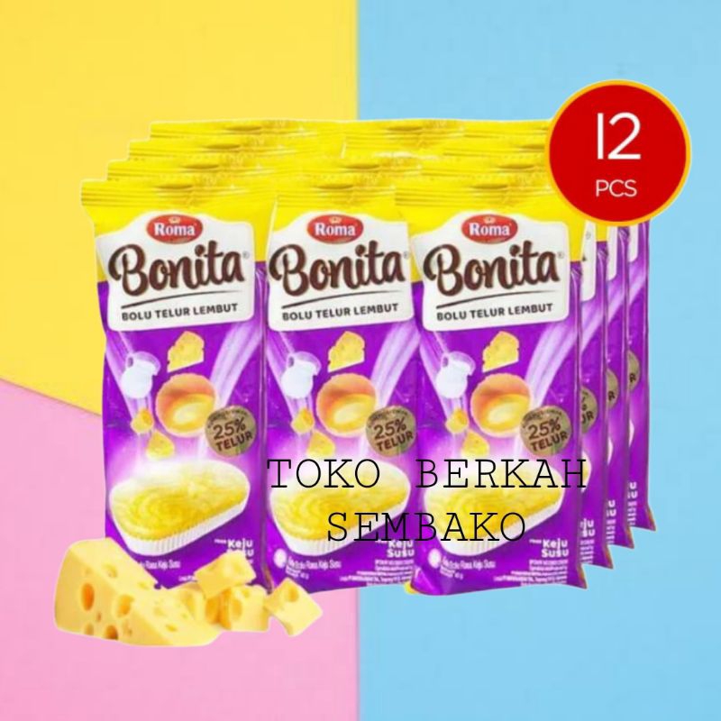 

Roma Bonita Bolu Rasa KEJU SUSU isi 12pcs -1 BOX