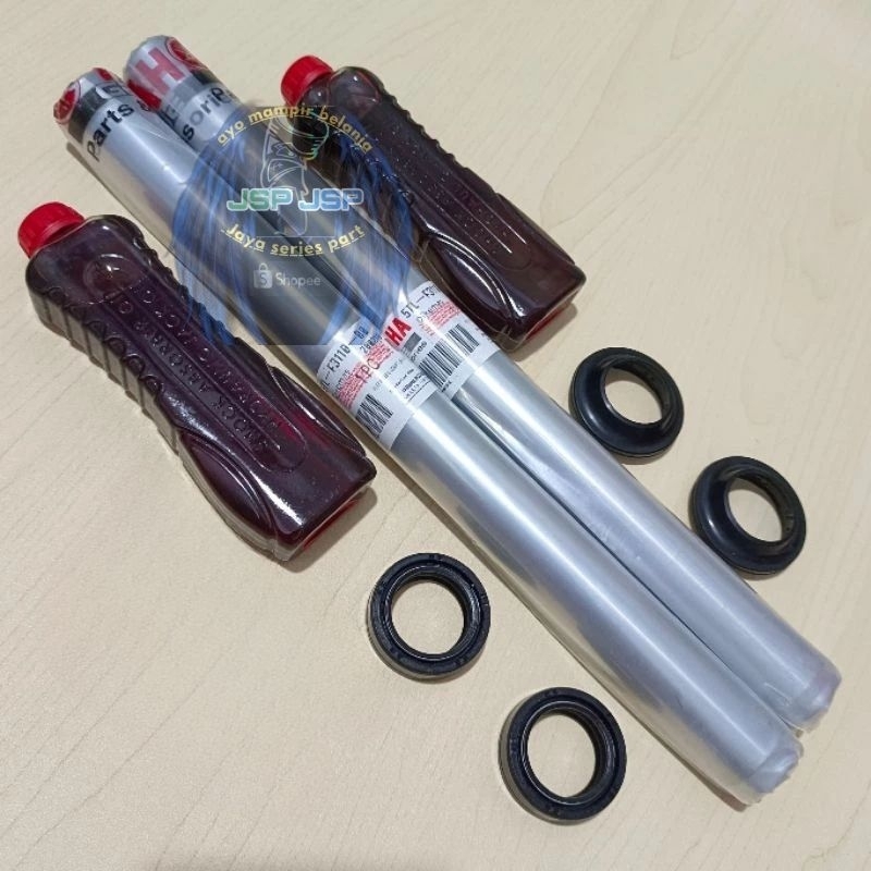 PAKET AS SHOCK DEPAN MIO MIO SEMILE NUVO SOUL 1SET PER AS SHOCK OIL SIL