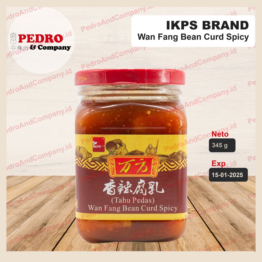 

IKPS Tahu Pedas wan fang bean curd spicy 345 gram fermentasi