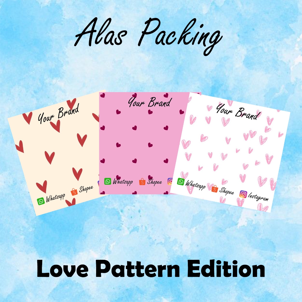 

ALAS PACKING LOVE PATTERN MURAH