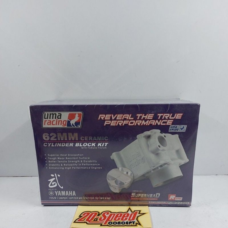 blok set ceramic uma racing 62 mm for jupiter mx dan sejenisnya