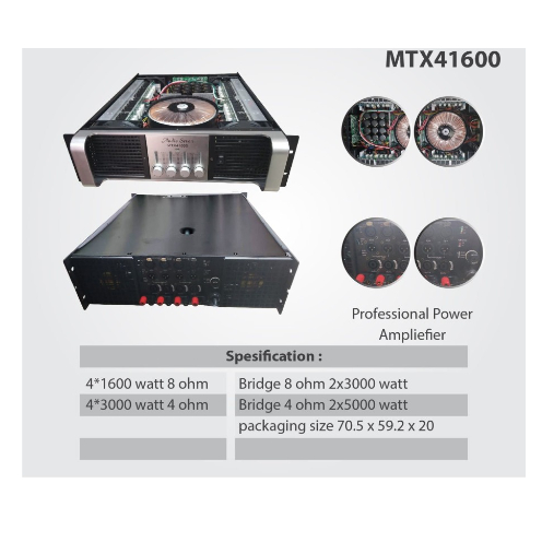 POWER AMPLIFIER AUDIO SEVEN ORIGINAL MTX 41600 / MTX41600