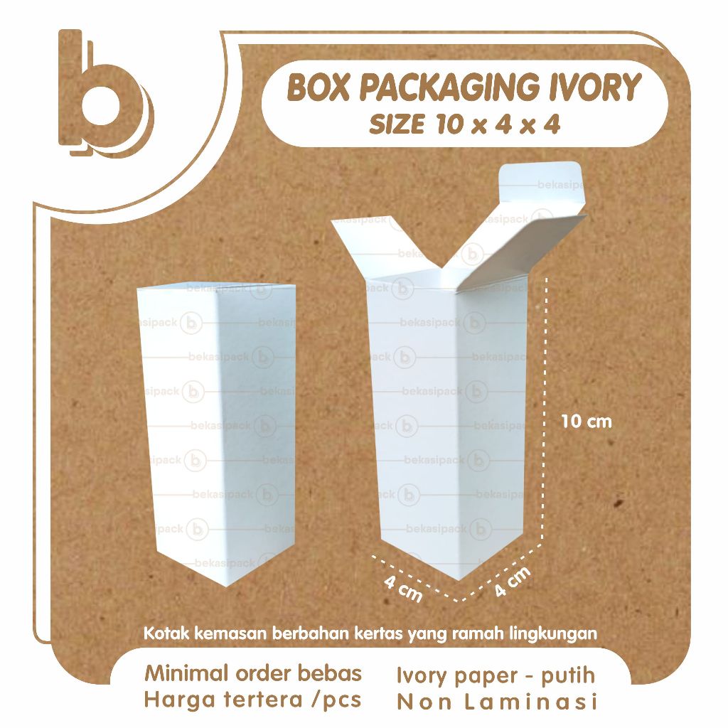 

Box Packaging Ivory 10x4x4 I BPI00443