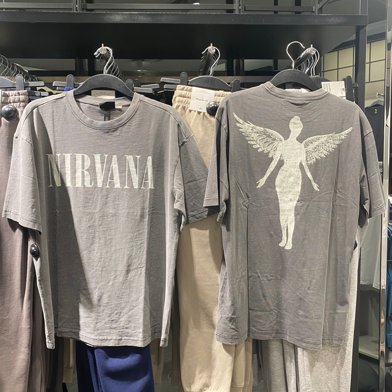 Kaos Pria Nirvana x H&M Original Store