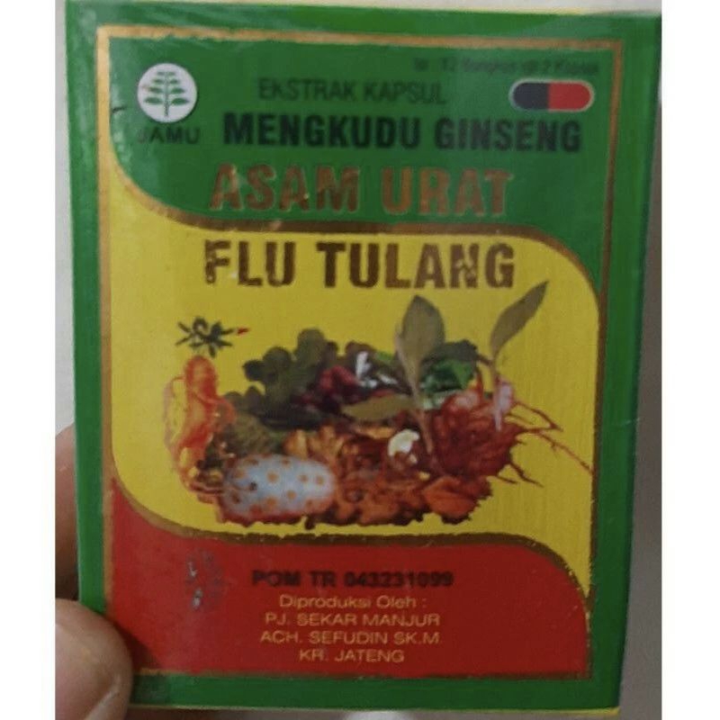 Mengkudu Gingseng Kapsul Asam Urat Flu Tulang