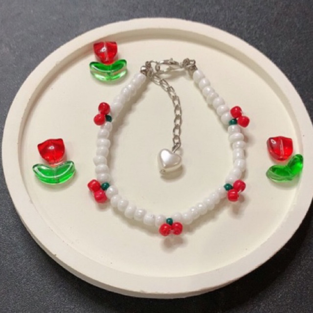 Gelang Manik-Manik Cherry | Gelang Manik Cute