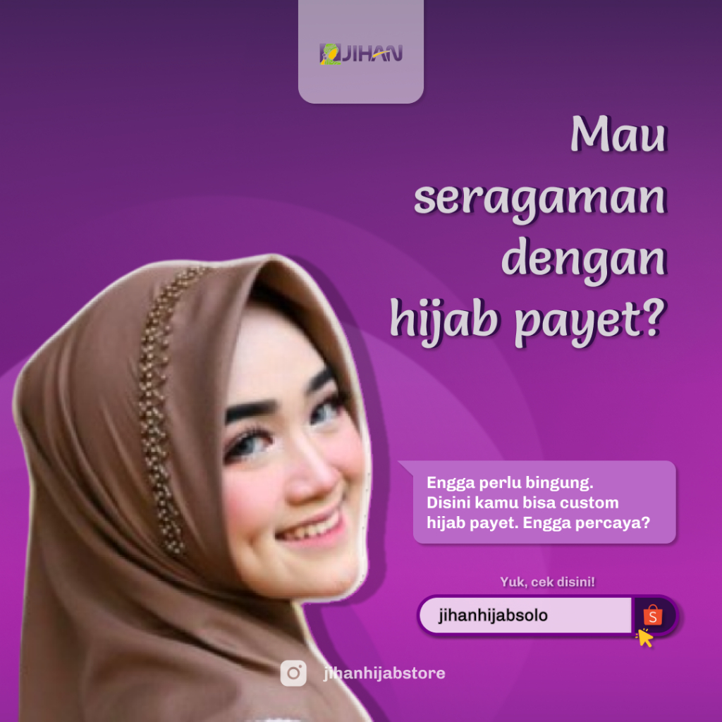 HIJAB SEGIEMPAT PAYET BANDO 01 / SEGIEMPAT VOAL PAYET BANDO (SAHARA LC PAYET)