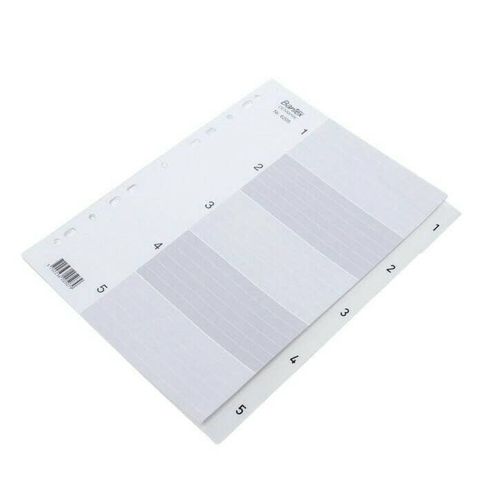 

Divider Bantex Plastik A4 6205 (1-5 Index)