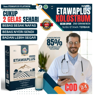 

SUSU ETAWAPLUS PAKET HEMAT 12 BOX | ETAWAPLUS KOLOSTRUM KEMASAN 250 GRAM