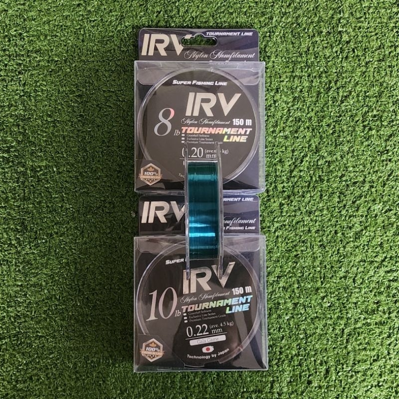 Senar IRV Tounament Line 0.18, 0.20, 0.22, 0.25, 0.28 & 0.30/150m Warna Ice Green. 1pcs Irvan Ikan C
