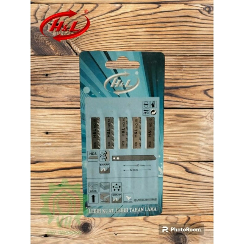 MATA JIGSAW/JIGSAW BLADE UNTUK MATERIAL KAYU NO. 10 - H&L