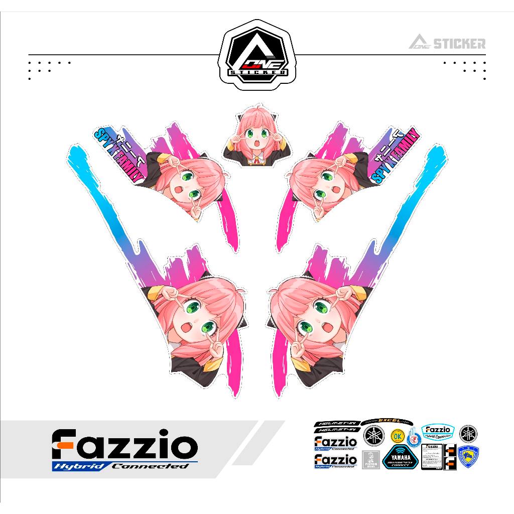 STRIPING FAZZIO MOTIF ANYA FORGER / 1 / STIKER / STICKER / FAZZIO / ANYA FORGER / SPY X FAMILY / FAZ