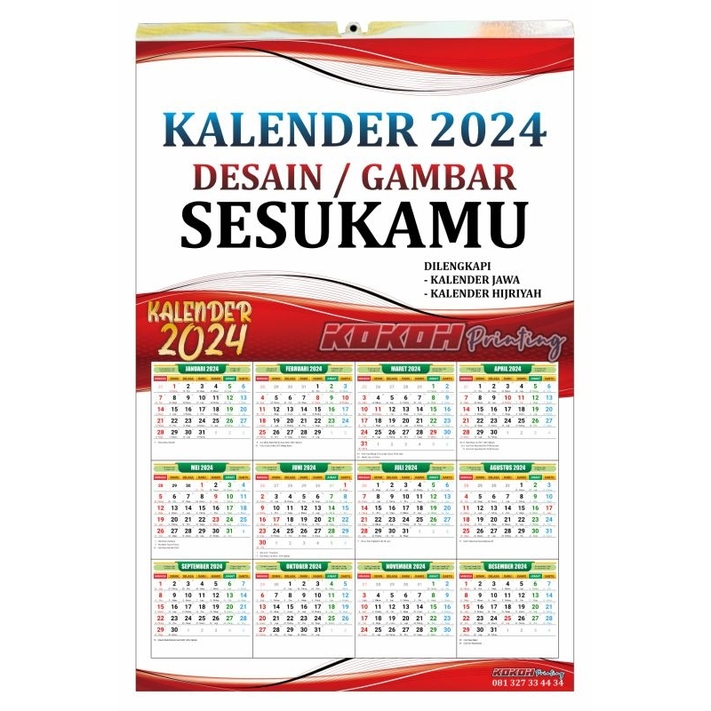 

TANPA MINIMAL ORDER! KALENDER DINDING 2025 CUSTOM DESAIN SUKA SUKA ANDA