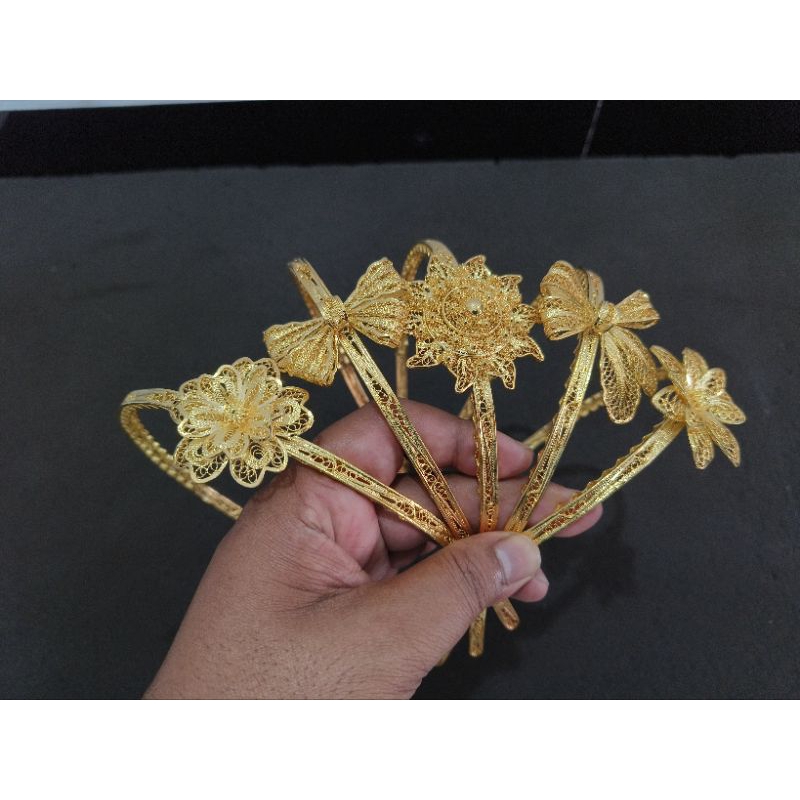 bando sultan / bando bugis / bando makassar / bandana sultan / bandana bugis / bando lapis emas 24k 