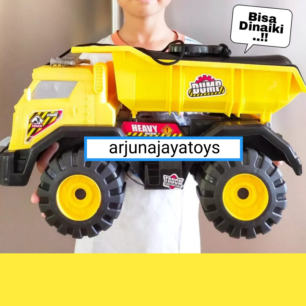 Mainan Mobil Truk Bak Bisa Di Naiki / Truk Konstruksi /Truk Pasir Jomplang Ukuran Besar