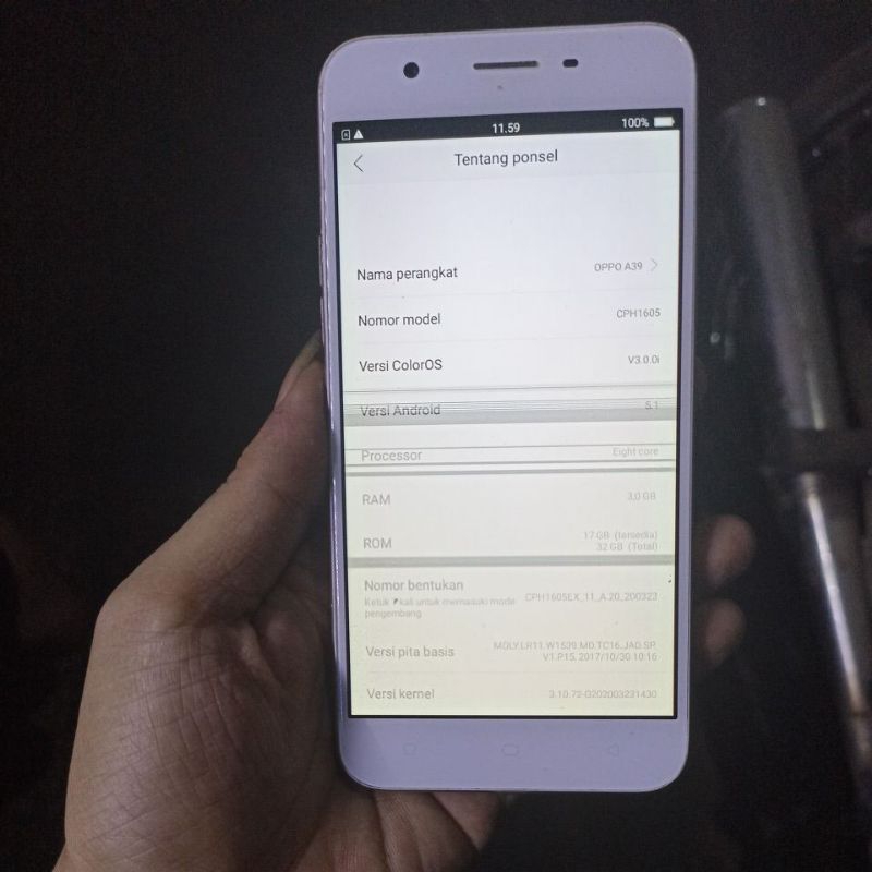 oppo a39 mesin tested