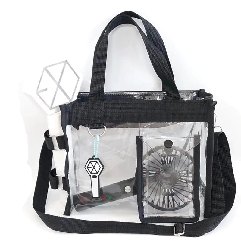 (ready)tas selempang mika pvc transparan nct k-pop tas pvc transparan selempang tas konser tas mika 