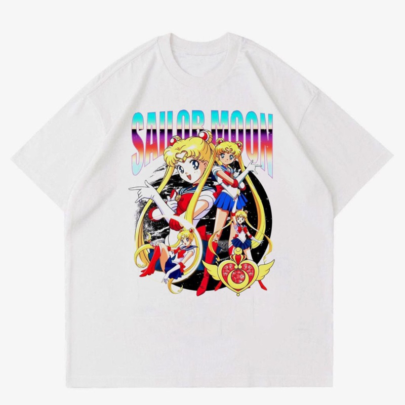 KAOS SAILOR MOON VINTAGE | T-SHIRT BAJU GAMBAR SAILOR MOON | KAOS SAILOR MOON