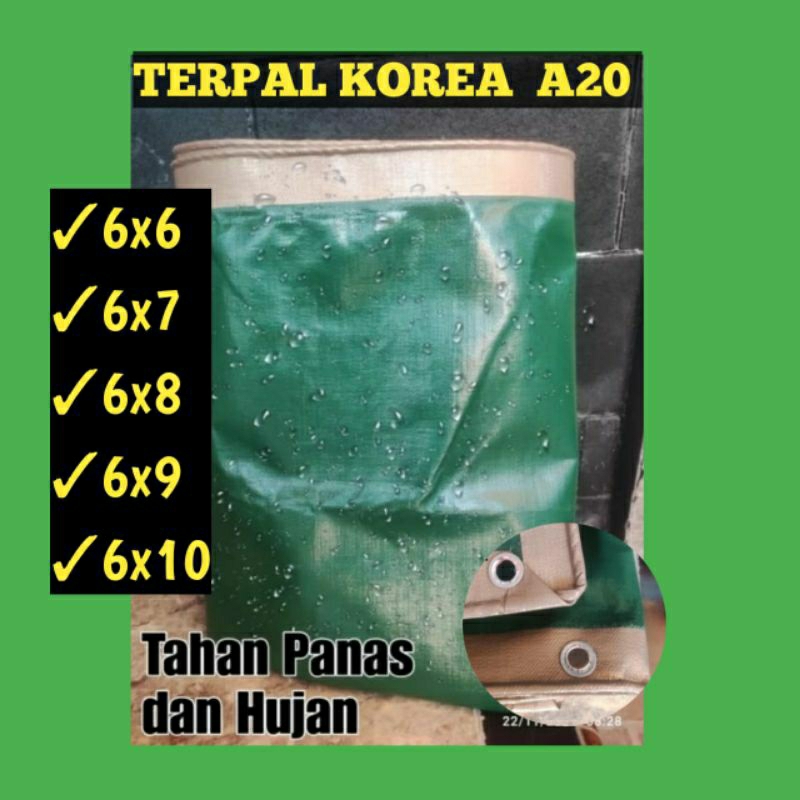 Terpal Lembaran A20 Ori Korea Bucheon, Tebal Kuat Waterproof