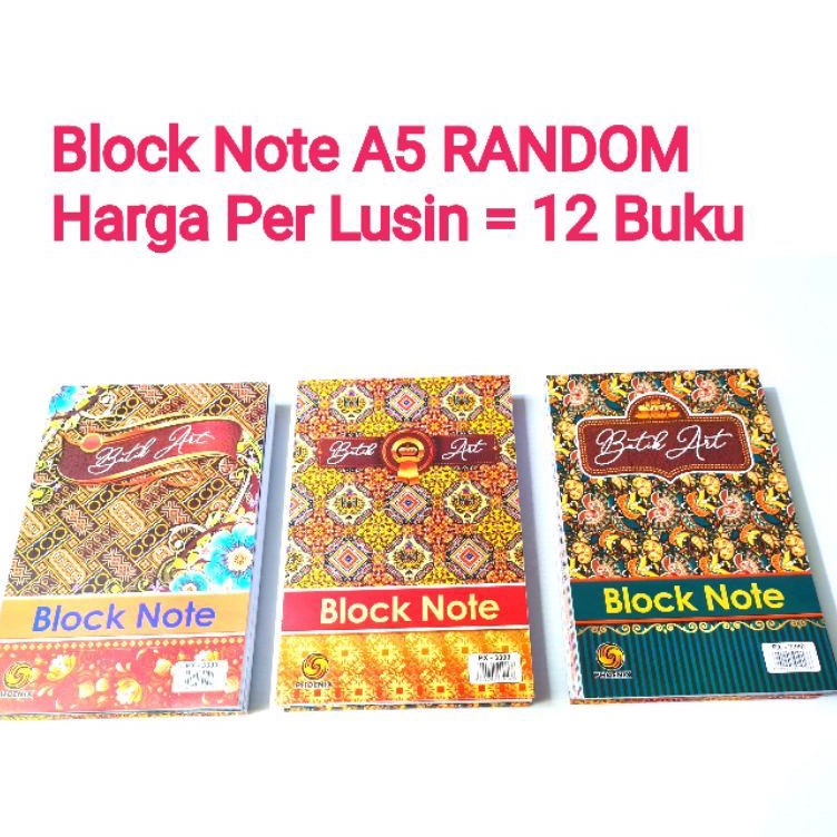 

Harga Promo Buku Block Note BATIK A5 Isi 12 Buku