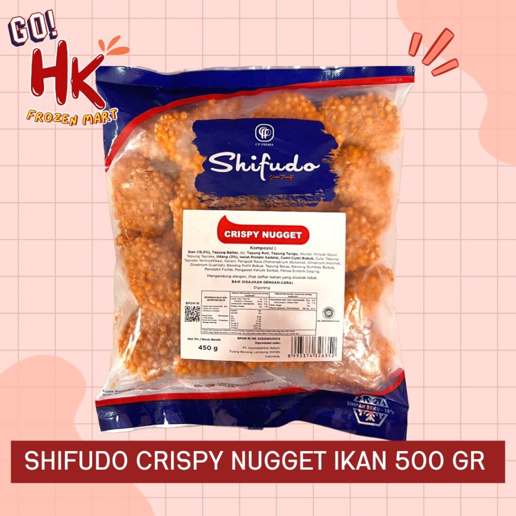 

Shifudo Crispy Nugget Fish 500gr | naget ikan seafood crunchy garing kanzler fiesta HK FROZEN MART