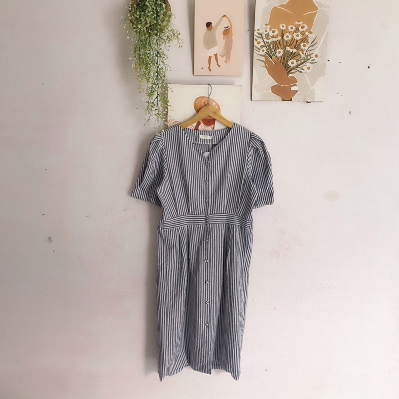 MIDI DRESS KATUN LINEN / MIDI DRESS PUFFY / MIDI DRESS SALUR