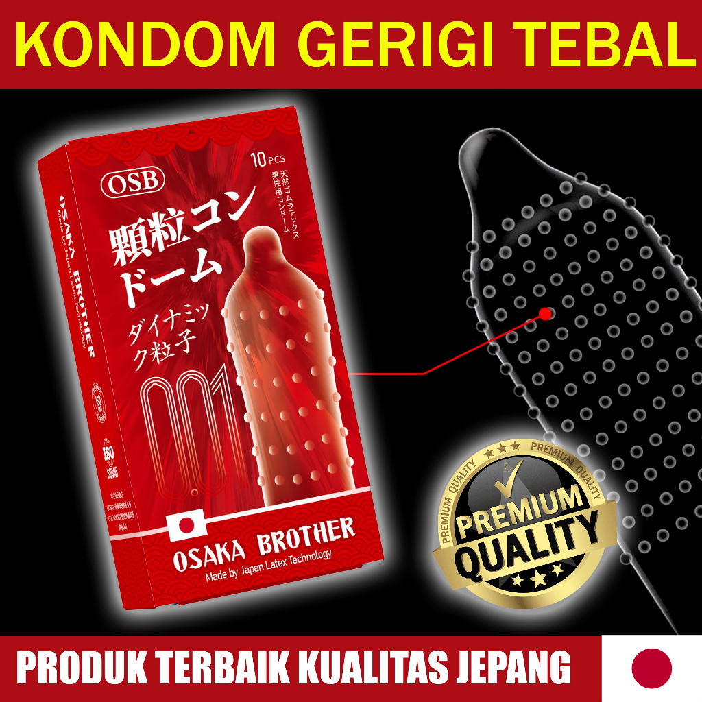 Condom Dotted 001- Kondom Bergerigi Kulitas Premium - OSB Japan Condom