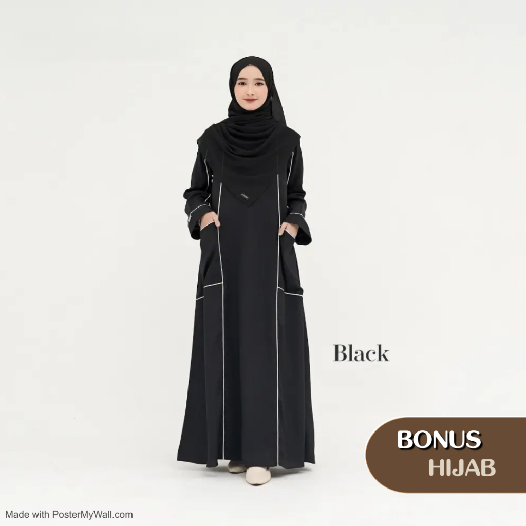 Barakallah - Gamis Abaya Pesta Mewah Elegan Crinkle Premium Dress Kondangan Denim Syari Abaya Wanita Ibu Ibu terbaru 2024