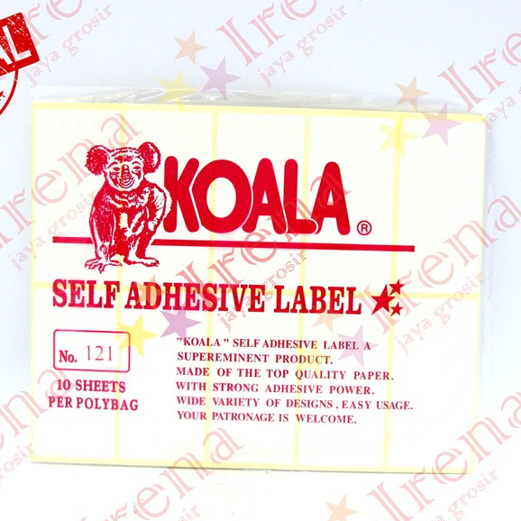 

labl stickr koala 121 murah