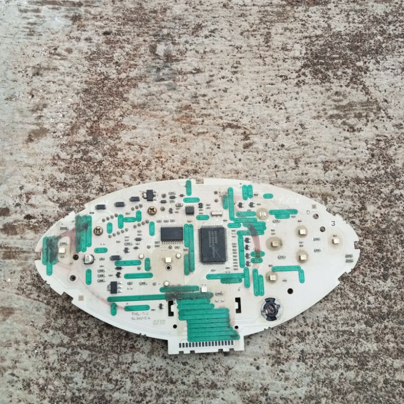 mesin pcb spedometer original copotan motor karisma soket hijau kondisi bahan untuk di servis