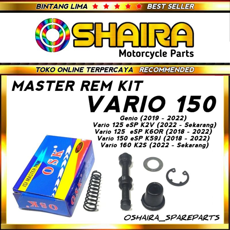 MASTER KIT VARIO 150/SEAL MASTER REM DEPAN VARIO 150 ESP/125 ESP/125 LED/GENIO SEAL MASTER REM GENIO