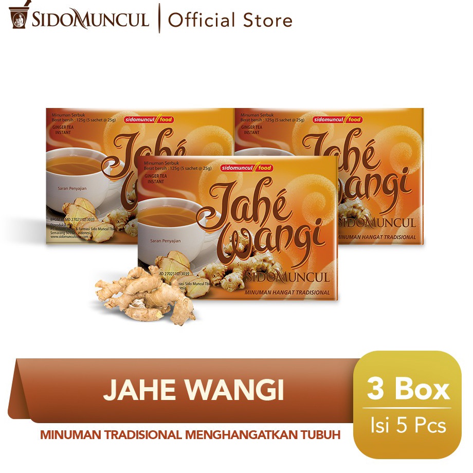 

Pasti Murah Sido Muncul Minuman Jahe Wangi 3x5s Membantu Menghangatkan Badan